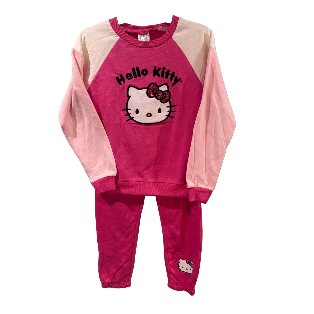 Hello Kitty 2 Piece Outfit Girls pink, Size 8-10, New With tags